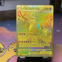 Mega Zygarde EX 124/088 Gold Mega Hyper Rare Perfect Order Pokemon TCG - Image 1