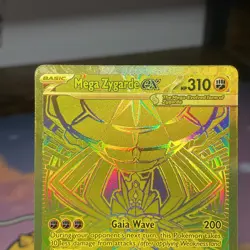 Mega Zygarde EX 124/088 Gold Mega Hyper Rare Perfect Order Pokemon TCG - Image 2