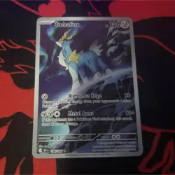 Pokemon Cobalion Illustration Rare 144/086 Sv: Black Bolt Holo 120 HP English - Image 1