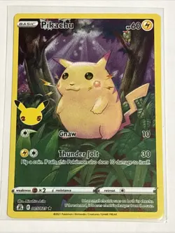 Pokemon TCG Pikachu 005/025 Holo Rare Celebrations VLP ⚡⚡ - Image 1
