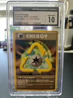 RECYCLE ENERGY *Rare* - Gold Silver to a New World - Pokemon TCG CGC Gem Mint 10 - Image 2