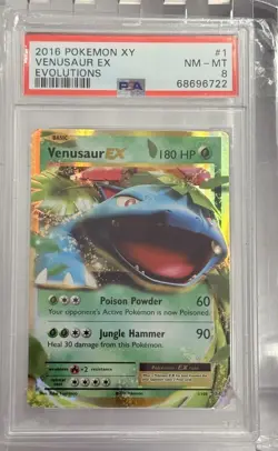 2016 Pokemon XY Evolutions Venusaur EX 1/108 PSA 9 GEM MINT - Image 1