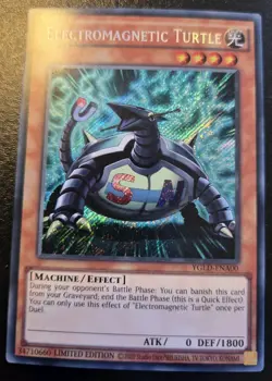Electromagnetic Turtle YGLD-ENA00 Limited Ed. Secret Rare Yugi's Legendary Decks - Image 1