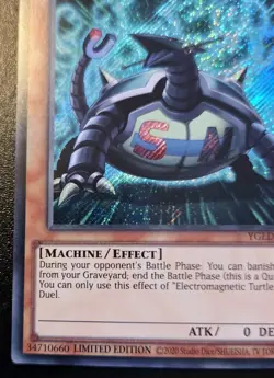 Electromagnetic Turtle YGLD-ENA00 Limited Ed. Secret Rare Yugi's Legendary Decks - Image 4
