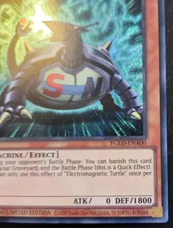 Electromagnetic Turtle YGLD-ENA00 Limited Ed. Secret Rare Yugi's Legendary Decks - Image 5