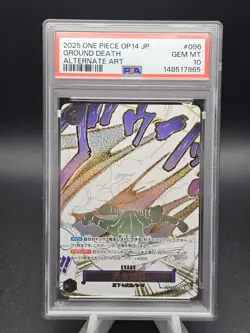 2025 One Piece Japanese OP14 Ground Death Alternate Art PSA 10 - Image 1