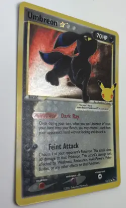 Pokemon TCG Umbreon Gold Star 17/17 Celebrations Classic Collection NM Condition - Image 2