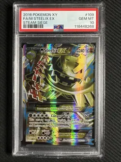 Pokemon M Steelix EX Full Art (PSA 10 Gem Mint) XY Steam Siege #109/114 - Image 1