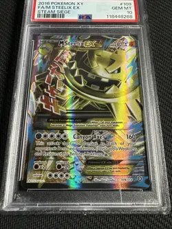 Pokemon M Steelix EX Full Art (PSA 10 Gem Mint) XY Steam Siege #109/114 - Image 2