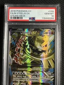 Pokemon M Steelix EX Full Art (PSA 10 Gem Mint) XY Steam Siege #109/114 - Image 3