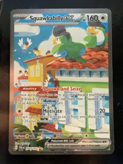 Pokemon Squawkabilly EX 264/193 Paldea Evolved Illustration Rare (LP+) - Image 1