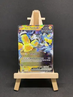 Iron Hands EX 070/182 Sv04: Paradox Rift Holo Double Rare Pokemon TCG - Image 1