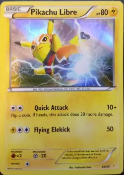 Pikachu Libre [HOLO] XY Trainer Set (Suicune & Pikachu Libre) 30/30 - Image 1