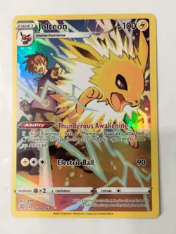 Jolteon TG04/TG30 Swsh09: Brilliant Stars Trainer Gallery Holo Pokemon NM - Image 1