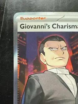 Pokemon Giovanni's Charisma 197/165 Sv: Scarlet & Violet 151 Holo (NM) - Image 2