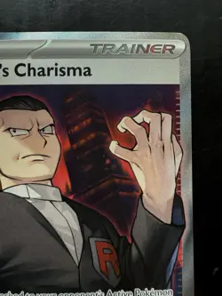 Pokemon Giovanni's Charisma 197/165 Sv: Scarlet & Violet 151 Holo (NM) - Image 3