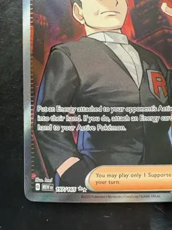 Pokemon Giovanni's Charisma 197/165 Sv: Scarlet & Violet 151 Holo (NM) - Image 4
