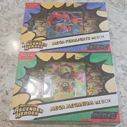 Pokemon TCG Ascended Heroes ex Boxes (2) Booster Promo Oversized Lenticular 2015 - Image 2
