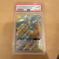 PSA 8 Pokemon TCG Moltres & Zapdos & Articuno GX 66/68 Hidden Fates Full Art - Image 1