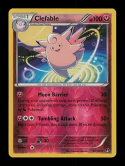 REVERSE HOLO CLEFABLE RARE 82/122 LP POKEMON - Image 1