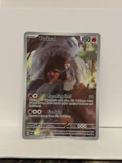 Pokemon TCG: Torkoal #172/167 SV Twilight Masquerade Illustration Rare Holo - Image 1