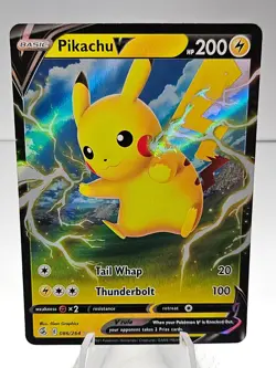 Pokemon Pikachu V 086/264 Fusion Strike Ultra Rare Holo - Image 1