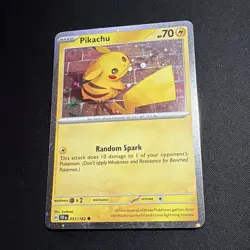 Pokemon Pikachu Cosmo Holo Basic Temporal Forces 051/162 English - Image 1