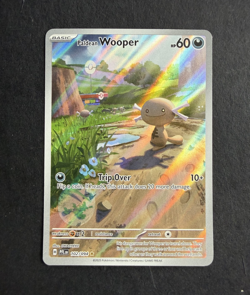 The Pokemon Company Paldean Wooper 102/094 Me02 IR Holo 60HP ENG - Image 1