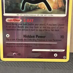 Unown [X] 71/132 Secret Wonders Reverse Holo - Pokemon Card - Image 3