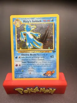 Misty's Golduck 12/132 Holo Rare Gym Challenge Pokemon Card - HP/MP - Image 1