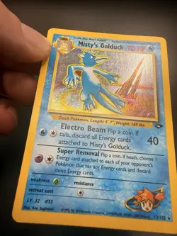 Misty's Golduck 12/132 Holo Rare Gym Challenge Pokemon Card - HP/MP - Image 2