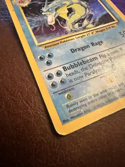 1999 Pokemon Base Set Gyarados Holo 6/102 – Damaged Vintage Card –“Kyle Edition” - Image 5