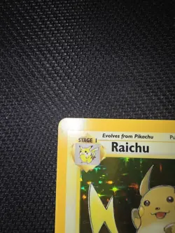 RAICHU 14/62 HOLO RARE FOSSIL POKEMON UNLIMITED HOLO LP - Image 2