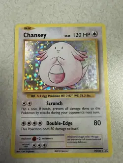 Chansey 70/108 HOLO BLEED ERROR- Near Mint Pokemon XY Evolutions (See photos) - Image 1