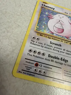Chansey 70/108 HOLO BLEED ERROR- Near Mint Pokemon XY Evolutions (See photos) - Image 3