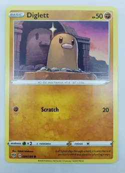 Pokemon - Diglett 084/189 Darkness Ablaze Common - NM/M - Image 1