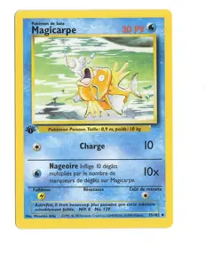 Pokemon 1st Edition Base Set 3 Card Lot French NM/LP Vintage Water Energy - Image 1