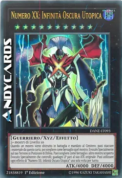 NUMERO XX: INFINITA OSCURA UTOPICA • Ultra R • DANE IT093 • 1Ed • Yugioh! - Image 1