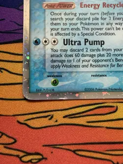 Pokemon Swampert ex Ultra Rare Holo EX Crystal Guardians 98/100 - Image 3