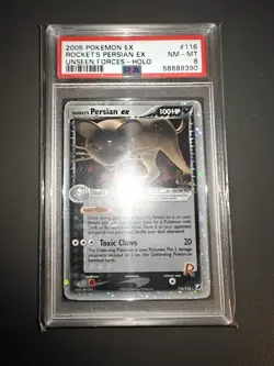 2005 Pokemon Unseen Forces Rocket's Persian PSA 8 Mint #116 Englisch - Image 1