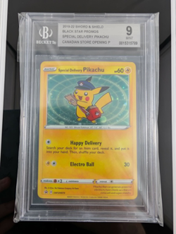 Pokemon Special Delivery Pikachu Promo SWSH074 Graded BGS 9 (pokemon center) - Image 3