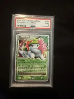 Pokemon Shaymin Lv.X Platinum Holo Ultra Rare #126 PSA 9 Mint - Image 1