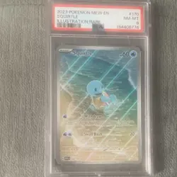 Pokemon 2023 Squirtle 170/165 SV 151 Illustration Rare Holo EN PSA 8 - Image 1