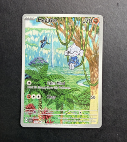 Pokemon Meditite Sv07: Stellar Crown 153/142 Illustration Rare Holo 70HP EN - Image 1