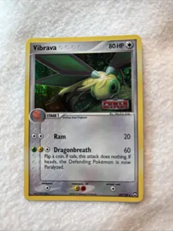 Vibrava 40/108 Reverse Holo Stamped Pokemon 2007 EX Power Keepers MP - Image 1