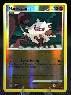 Pokemon TCG Mankey 112/147 Supreme Victors Reverse Holo LP - Image 1