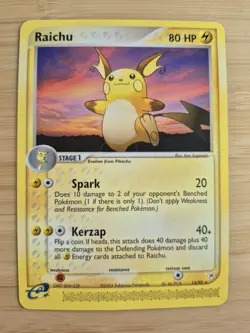 Pokemon Raichu EX Team Magma vs Team Aqua 13/95 Regular Rare Non Holo - Image 1