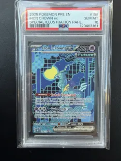 Pokemon TCG Iron Crown EX 158/131 SIR Holo Prismatic Evolutions - PSA 10 - Image 1