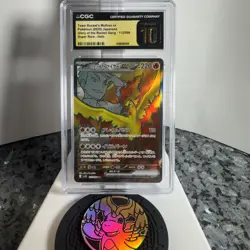 CGC PRISTINE 10 Team Rocket's Moltres ex 112/098 2025 sv10 Japanese Pokemon TCG - Image 1