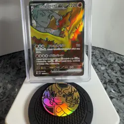 CGC PRISTINE 10 Team Rocket's Moltres ex 112/098 2025 sv10 Japanese Pokemon TCG - Image 4